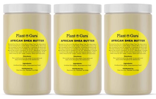Raw African Shea Butter 32 oz (3 Pack) Bulk 100% Pure Natural Unrefined IVORY - Ideal Moisturizer For Dry Skin, Body, Face And Hair Growth. Great For DIY Soap and Lip balm Making.