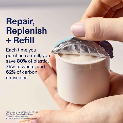 Skinfix Skin Barrier Restoring Gel Cream - 1.7 oz - Non-Greasy Moisturizer for Normal to Combination Skin - Hydrates, Plumps & Smooths - Non-Comedogenic, Fragrance Free, Vegan, Cruelty Free