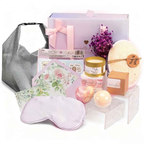 Luxury Birthday Gifts Box for Women with Greeting Card | Gift Set for Mom, Wife, Sister, Grandma, Friends | Relaxing Self Care Basket | Christmas, Mother’s Day, Valentine’s Day Gifts