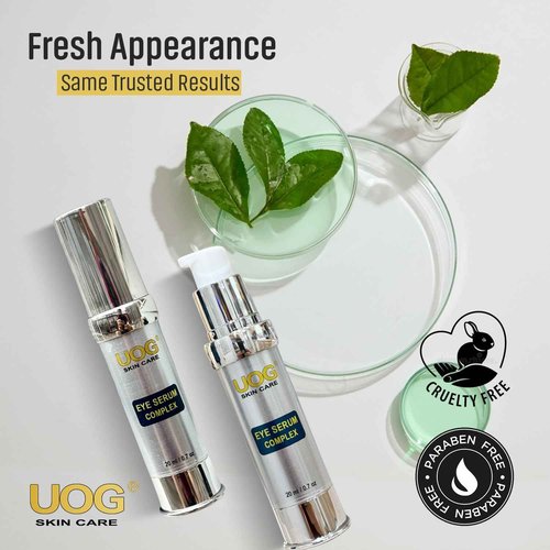 UOG (United One) Eye Serum Complex – Rapid Reduction Eye Serum for Dark Circles, Puffiness, Wrinkles & Crow’s Feet | Anti-Aging Formula for Firm, Youthful Eyes | Hydrates & Smooths (20ml / 0.7oz)