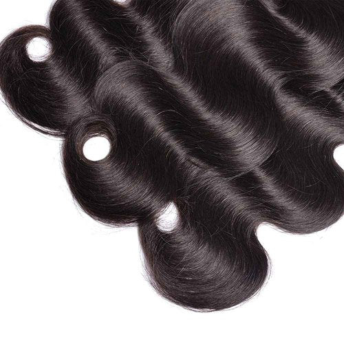 24 26 28 inch Human Hair Bundle Natural Black Body Wave Bundles 100% Unprocessed Brazilian Virgin Hair 3 Bundles 150g #1b Color Natural Black