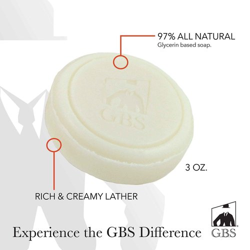 G.B.S Men's Shaving Set- Butterfly Open Double Edge Razor, Shave Brush with dual stand, Shaving Mug with Knob Handle, Natural Shave Soap, 10 Replacement Razor Blades
