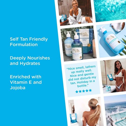 Bondi Sands Staycation Bundle | With Coconut Body Wash, Gradual Tanning Milk, Dark Self Tan Foam, and Exfoliation Mitt for a Flawless Base ($65 Value)
