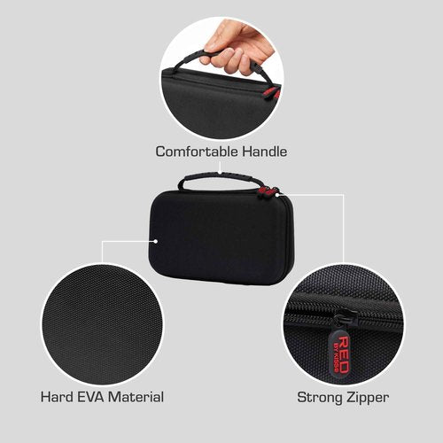 RED Pro Cord/Cordless Rechargable Titanium Foil Shaver and Men Grooming Pouch