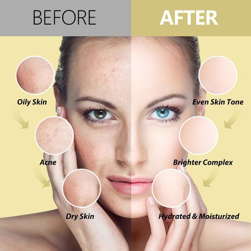 Fokiabin Jelly Mask Hydrating Deep Cleaning Detoxing Healing and Relaxing Premium Modeling Rubber For Facials Professional Set - 2 Treatments (VC,24K Gold)