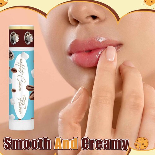 Siifert 50pcs Christmas Peppermint Candy Flavor Lip Balms Gift Bulk Candy Gingerbread Hot Cocoa Cookie Cinnamon Flavor Lip Balm Christmas Party Gift Stocking Stuffer for Coworker Staff Employee (Cute)