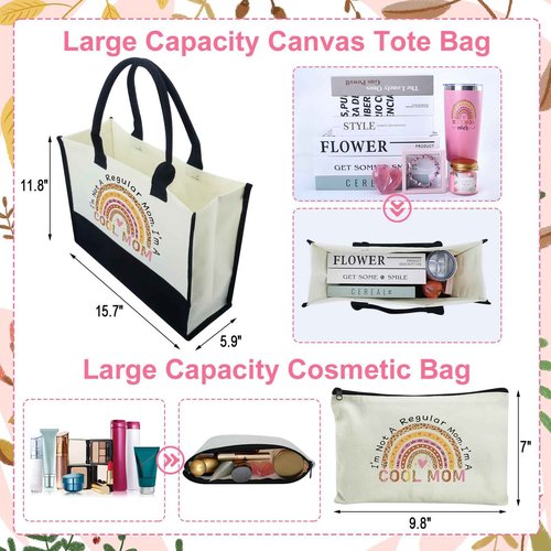 IANFEPH Best Mom Ever Gifts Mothers Day Gifts from Daughter Son Birthday Gift Basket for Mother Women Mother-in-Law, New Mom Gift for Wife from Husband with Canvas Tote Bag Tumbler Socks