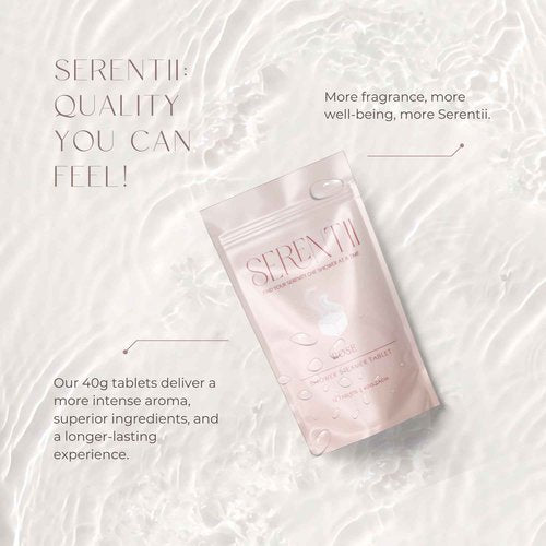 Serentii Shower Steamers Aromatherapy 12 Pack – Rose, Relaxation & Stress Relief, Self Care Gift, Spa Essentials, Birthday Gifts for Women & Men, Travel Must-Have