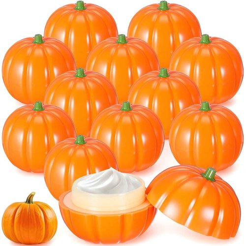12 Pcs Pumpkin Hand Cream Gifts Set for Women, Funny Fruit Hand Cream Gift for Baby Shower, Birthday Day, Fall Holiday Party, Bridal Shower Favors, Bridesmaid Gifts and Wedding Favors Party Supply
