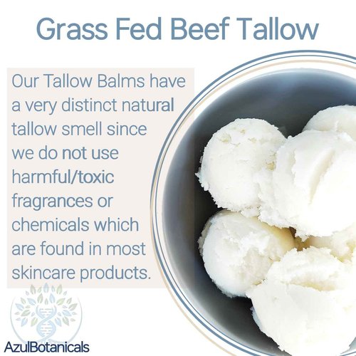 Copper Peptide GHK-Cu & Methylene Blue Infused Whipped Grass Fed Beef Tallow Balm, Anti-Aging, Fine lines, Wrinkles, Eczema, Acne, Full body moisturizer, All skin types, With Organic Ingredients 3.4oz