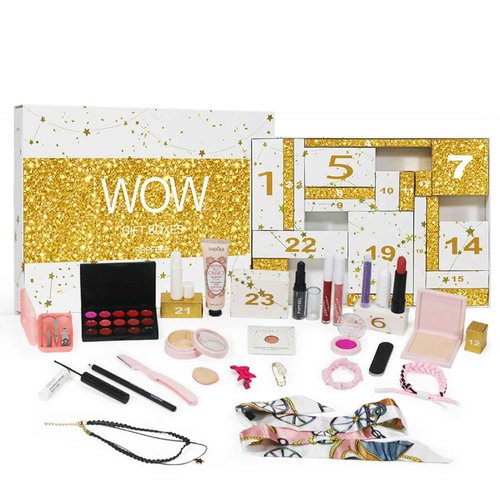 FantasyDay All in One Makeup Kit for Women Full Kit Girls Makeup Gift Sets Xmas Essential Bundle Include Eyeshadow Palette Lipstick Blush Concealer Eyeliner Mascara Foundation Brush Eyebrow Pencil