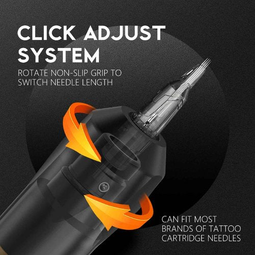 U-REX Tattoo Gun Kit Wireless Tattoo Machine Kit Cordless, Tattoo Pen with 4.0mm Stroke, Complete Tattoo Kit with Pro Needles Cartridges, Full Tattoo Accessories, for Beginners & Professional Artists
