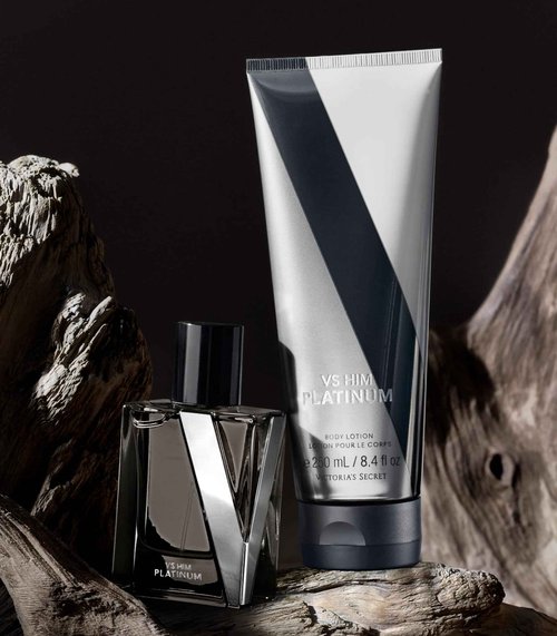 Victoria's Secret Platinum Mini Fragrance Duo Gift Set, Cologne & Travel Lotion