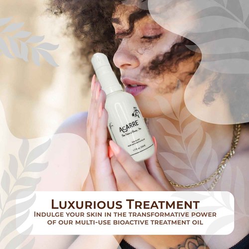 AcARRE Beauty Edit, Luxurious Multi-Use Treatment Oil, Baobab & Kalahari Melon Oil for Skin & Hair Rejuvenation, Eczema Relief, and Scalp Revitalization - 0.5 fl oz