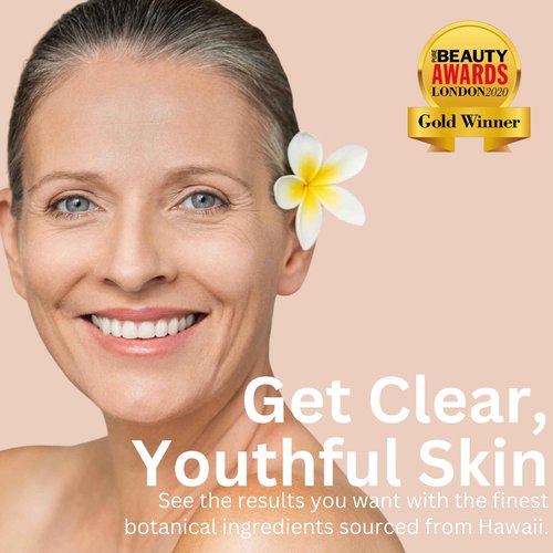 Award Winning Organic Facial Cleanser & Botanical Anti Aging Daily Moisturizer Cream | Natural Wrinkle Firming Skin Care | Hyaluronic | Organic Kukui Oil & Shea Butter | No Parabens or or or Sulfates