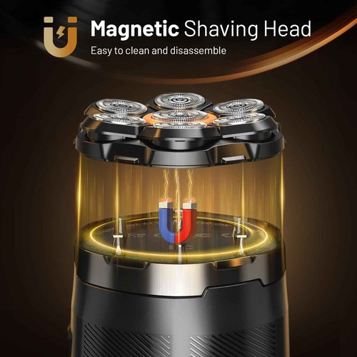 NIWUIO Head Shaver for Bald Men: 7D Electric Bald Razor - Waterproof Wet Dry Shaving - Professional Grooming Kit for Balder - Rechargeable Head Shavers for Scalp/Face/Beard