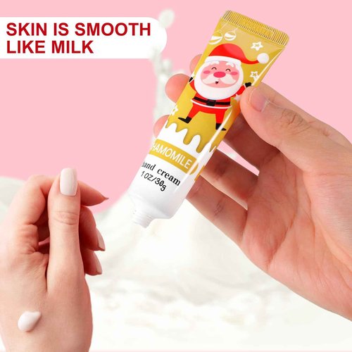 Swiffen 45 Pcs Christmas Hand Cream Gift Set Bulk Mini Hand Lotion Travel Natural Plant Fragrance Moisturizing Cream Dry Cracked for Women Mom Christmas Stocking Stuffers Gift Calendar Advent Favors