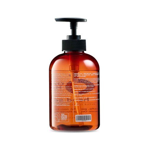 ORANGE HOUSE Liquid Hand Soap with Natural Food-Grade Orange Oil, Fresh Smell, 12 Fl Oz (6 Pack)