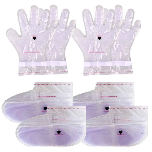 BACTIBLAST Paraffin Wax Gloves,Paraffin Hand & Foot Treatments and Booties Set for Intensive Hydration at Home Or Spa(Lavender) 2 Pair Hand & Foot Wax Gloves