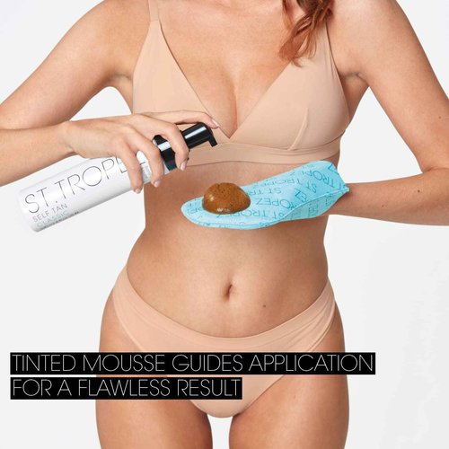 Bundle of St.Tropez Double-Sided Luxe Velvet Applicator Mitt + St. Tropez Self Tan Classic Bronzing Mousse 8oz