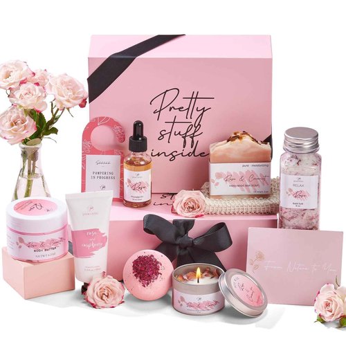 Peacoeye Spa Gifts for Women Bath Gift Baskets Relaxing Spa Self Care Gift for Mom Her Sister Wife Auntie Home Bath Care Package Thank You Gift Birthday Gift for Women Friendship Ideas