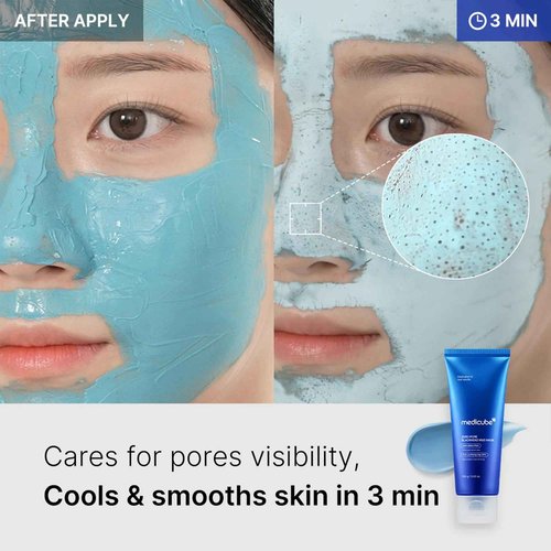 medicube Pore & Glow K-Viral Mask Set: Turmeric Overnight Wrapping Peel Off Mask and Collagen Overnight Wrapping Peel Off Facial Mask Pack and Zero Pore Blackhead Mud Facial Mask and Jelly Brush 1