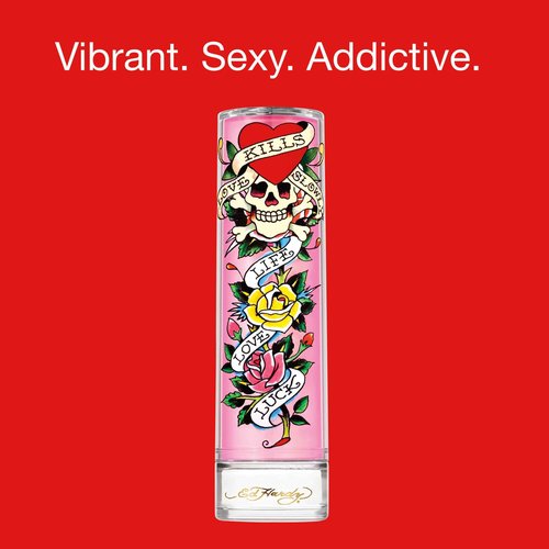Ed Hardy Perfume for Women, Eau De Parfum Spray with Warm Amber Notes, 3.4 fl oz