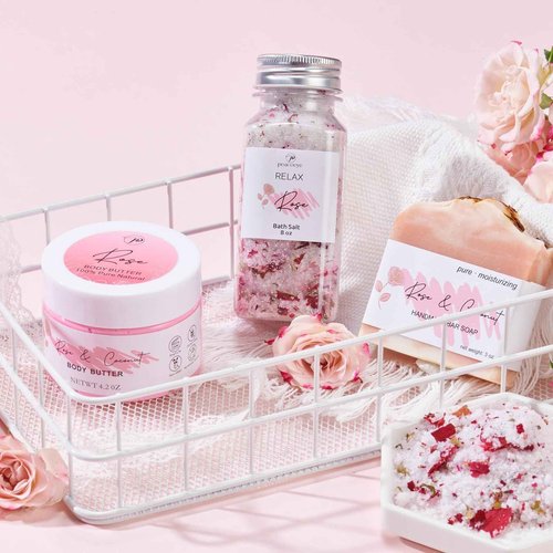 Peacoeye Spa Gifts for Women Bath Gift Baskets Relaxing Spa Self Care Gift for Mom Her Sister Wife Auntie Home Bath Care Package Thank You Gift Birthday Gift for Women Friendship Ideas