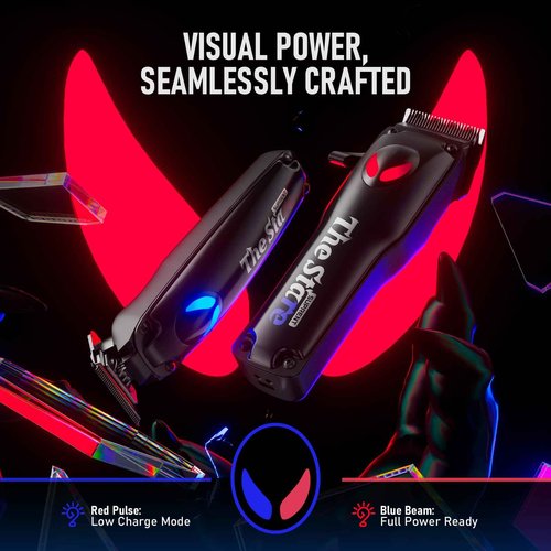 SUPRENT Hair Clippers for Men Professional – 7500 RPM Cordless Hair Cutting Kit, Electric Clippers and Trimmer Combo Set, Rechargeable Haircut Kit for Barber & Home Use（Black）