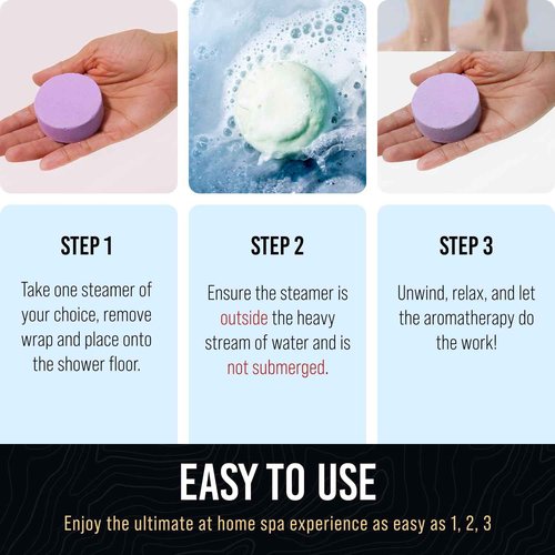 Valentines Day Gifts for Her - Shower Steamers Aromatherapy Gift Set - Valentines Gifts for Mom, Wife, Girlfriend, Grandma, Daughter - Natural Essential Oil Home Spa Self-Care - 10 Pack