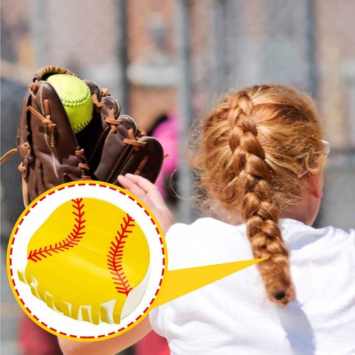 Yuxung 12 Pcs Softball Hair Clips Gifts for Team Softball Hair Accessories for Women Medium Size Non Slip Sports Barrettes with Strong Grip for Women Players Team Gifts