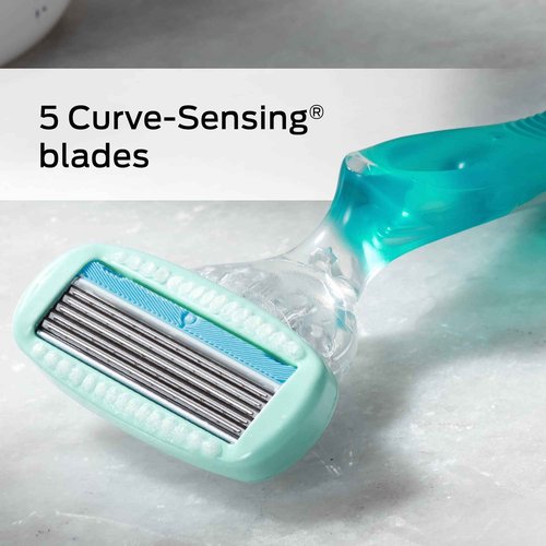 Schick Hydro Sensitive Razor for Men — Razor for Men Sensitive Skin with 17 Razor Blades & Schick Hydro Silk Sensitive Skin Razor for Women With 5 Moisturizing Razor Blade Refills