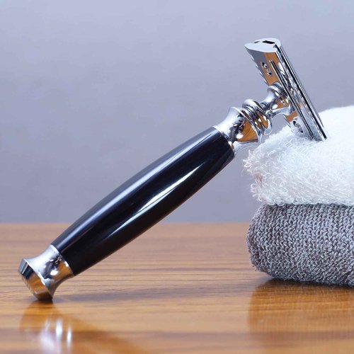 Magyfosia Shaving Kit,Double Edge Safety Razor with 10 Original Blades for Men,Badger Hair Shaving Brush and Bowl Kit,Stand Holder,Men's Grooming Tool Set