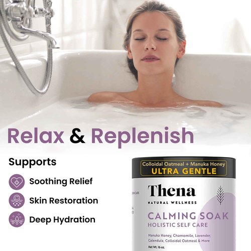 Thena Organic Sitz Bath Soak and Organic Calming Bath Soak Bundle