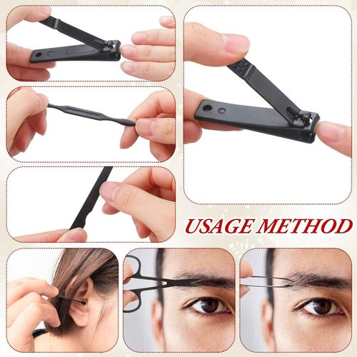 6 Sets Funny Christmas Manicure Sets Bulk Christmas Stocking Stuffers Nail Clipper Kit Funny Xmas Gifts for Men Woman Husband Boyfriend Parent