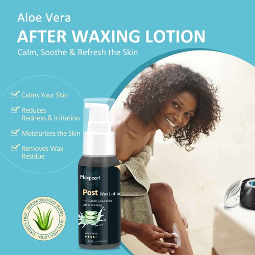 Maxpearl Digital Waxing Kit + 2.5LB Hard Wax Beads Bag for Full Body Waxing - Brazilian, Bikini Waxing, Face, Eyebrows, Underarms, Arms, Chest, Back, Legs, Jasmine & Coconut Formula