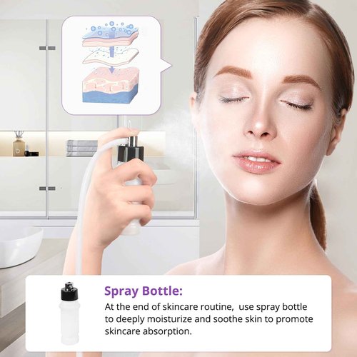 Diamond Microdermabrasion Machine, UNOISETION 3 in 1 Dermabrasion Facial Machine for Exfoliation & Blackhead Removal, Home Use Facial Skin Care Device