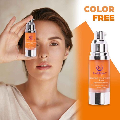Nuzilicious Professional Grade Advanced Skin Defense Serum with Superfruits – Hydrates, Enhances Radiance & Protects Skin, Vegan & Cruelty-Free, 1 oz