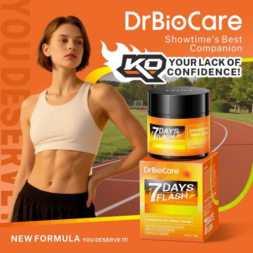 DrBioCare Advanced Hot Sweat Cream, Natural Sweat Enhancer Cream for Men and Women 2 Bottles