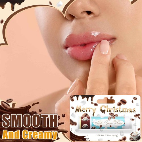 Sacubee 25 Pcs Christmas Peppermint Candy Flavor Lip Balms Bulk Peppermint Candy Gingerbread Hot Cocoa Cookie Cinnamon Flavor Lip Balms Christmas Party Gifts Stocking Stuffers for Employee Staff