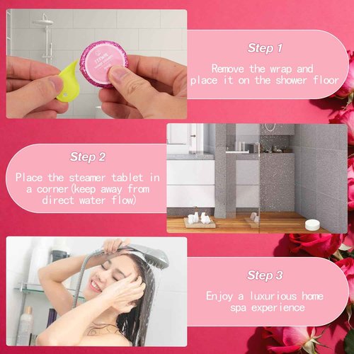 Shower Steamers Aromatherapy 30 Pack Shower Bombs with Natural Essential Oils, Home SPA Stress Relief Christmas Stocking Stuffers Birthday Gifts for Women Mom Men Self Care Relaxation