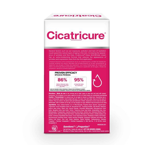 Cicatricure Deep Anti-Wrinkle Face & Neck Cream, Reduces the Appearance of Wrinkles from 1st Use, Face Moisturizer, Anti-Aging Cream, Non-Greasy Wrinkle Cream for Women, Neck Cream, 2.1 Ounces-4 Pack