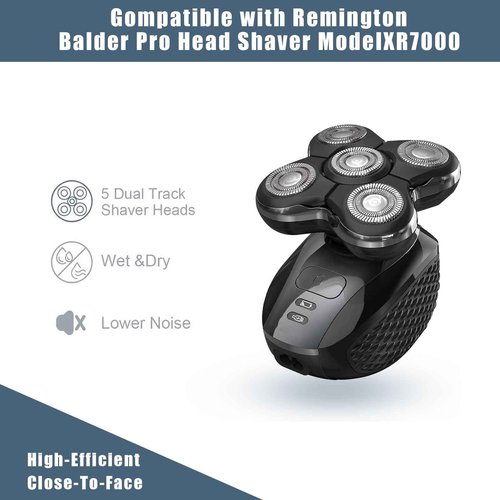 Shaver Replacment Heads Compatible with Remington Balder Pro Head Shaver Model XR7000, for Bald Men (3 Pack)