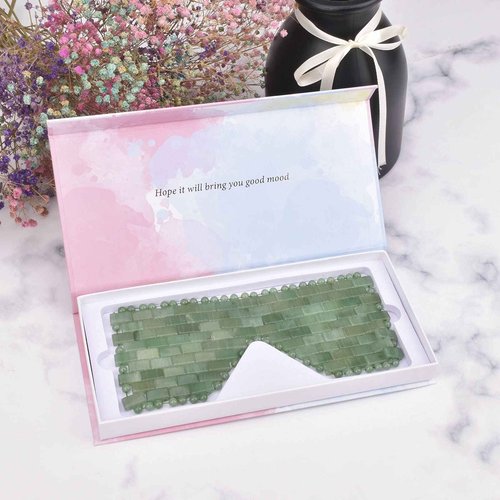ideayard Jade Eye mask &Jade Mushroom gua sha Massage Tool