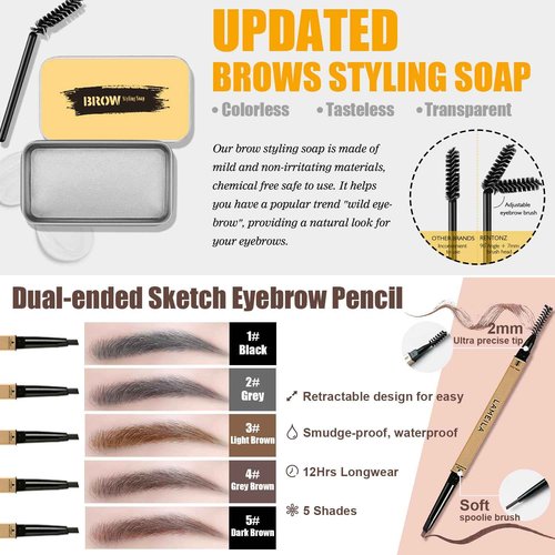 All in One Makeup Kit for Women Full Kit, Travel Makeup Gift Set for Women Teens Girls, Includes Eyeshadow Foundation Primer CC Lipsticks Mascara Brush Sponge Brow Pencil Soap Eyeliner Contour Bag
