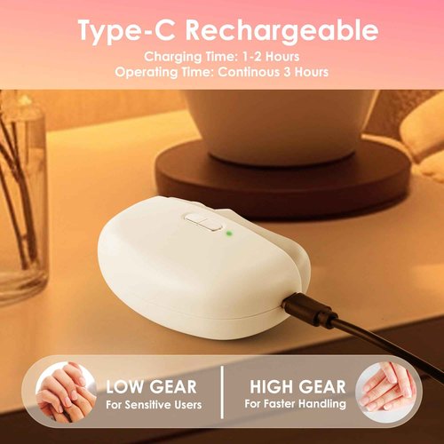 Electric Nail Clippers Upgraded 3 in 1 Automatic - with Polishing, Dust Storage & LED Light, Nail File Toenail Trimmer, Gifts for Women Men Mom Her Him Kids Adults Senior Baby Teacher Students (White)