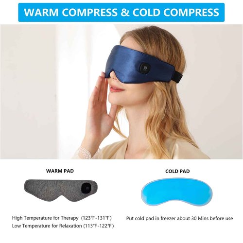 Heated Eye mask and Eye Steamer with mosit Heat for Dry Eyes,Stye