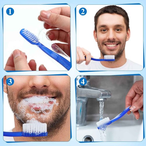 Ziliny 400 Pcs Prepasted Disposable Toothbrushes Bulk Individually Wrapped Pre Pasted Soft Bristle Set Travel Colorful Toothbrushes for Homeless Gift Hotel Camping Travel