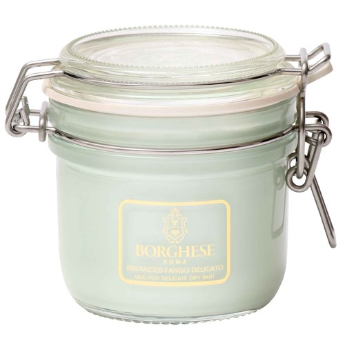 Borghese Advanced Fango Delicato Mud Mask - Hydrating Face Mask with Kaolin Clay, Aloe, Hydrolyzed Collagen & Hyaluronic Acid for Normal & Dry Skin
