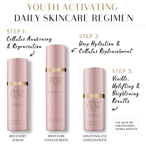 Anti Aging Face Serum by Artisan L'uxe Dynamic Cell Recovery Serum Ceramides Moisturizer, Hyaluronic Acid Serums, Citrus Fruit Extract and Collagen Peptides Sue Devitt